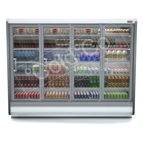 ColdCo  Parisa-1250 Remote Glass Hinged Door Multi Deck Cabinet Height  - 220