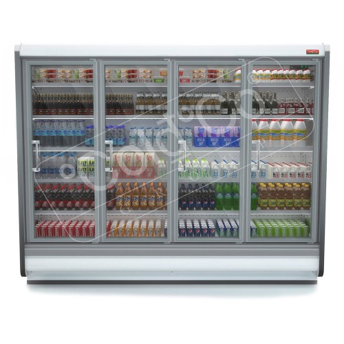 ColdCo Parisa-2500 Remote Glass Hinged Door Multi Deck Cabinet Height - 205