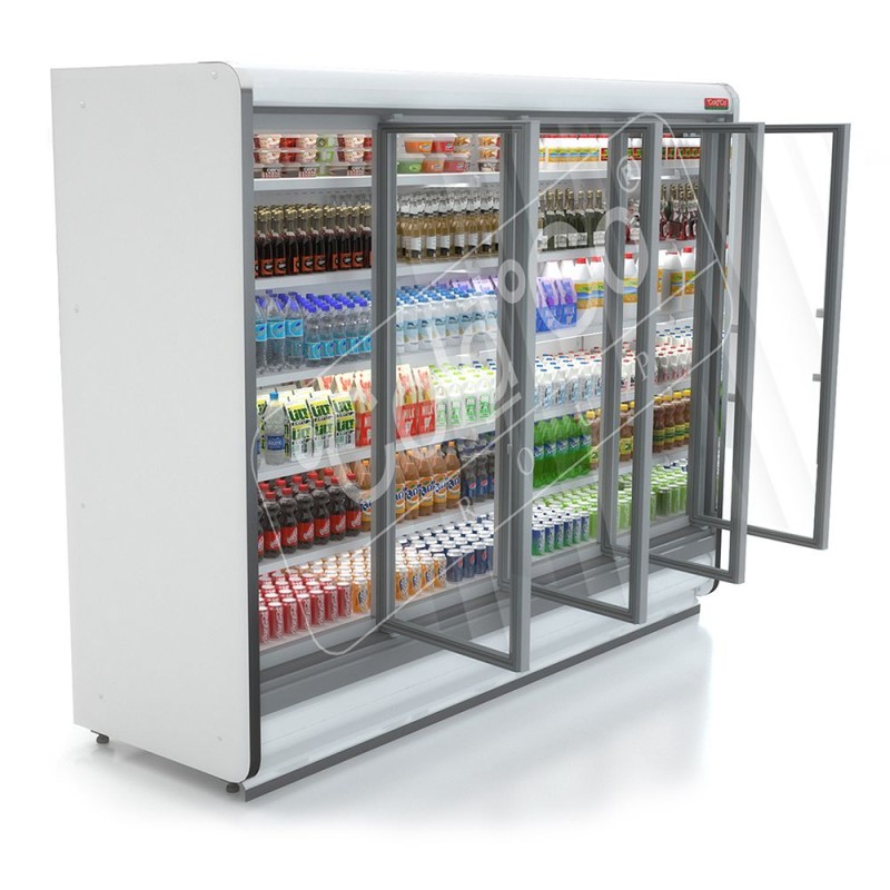 ColdCo Parisa-2500 Remote Glass Hinged Door Multi Deck Cabinet Height - 220