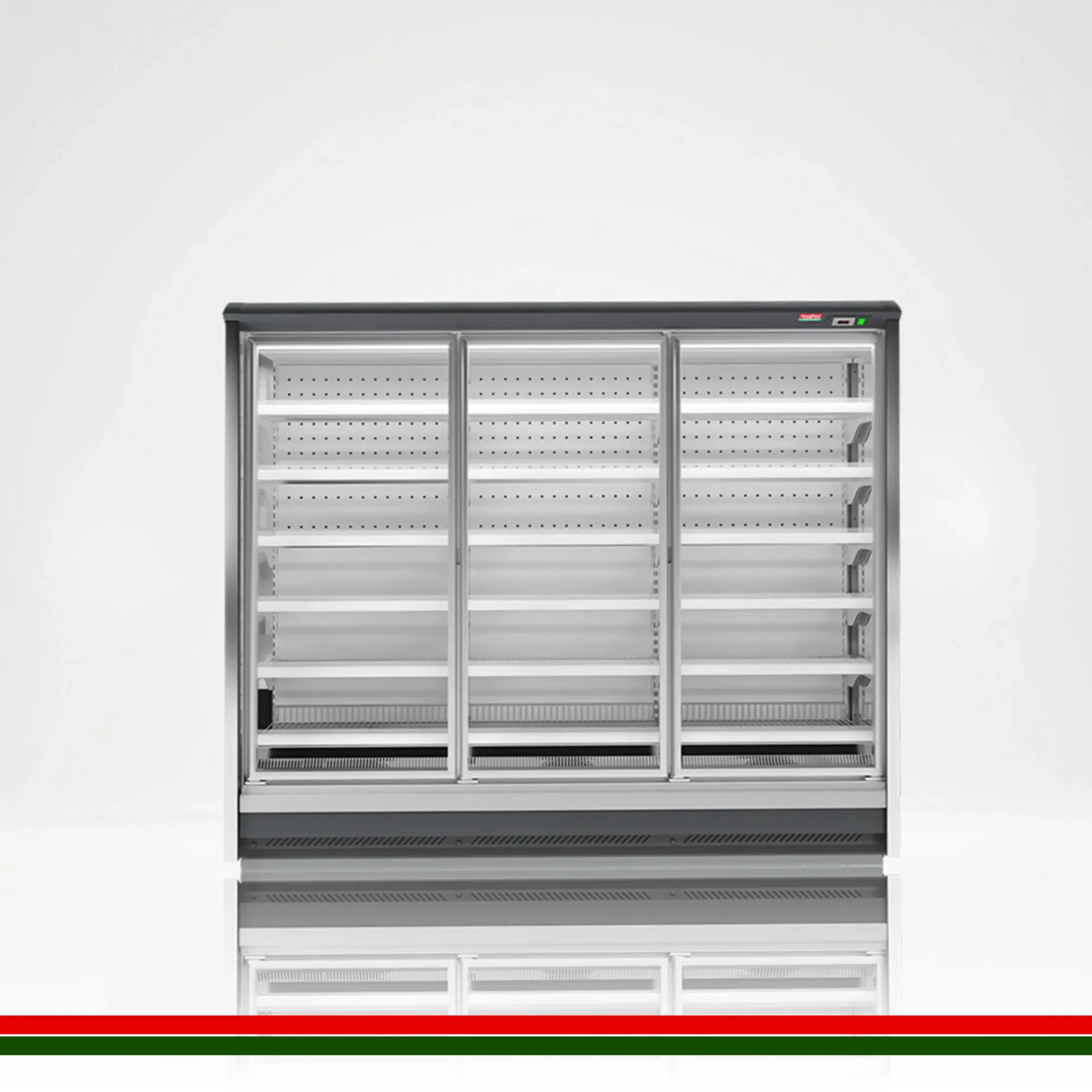 ColdCo Berfin Remote Display Freezer 3 Door White 2445x925x2030