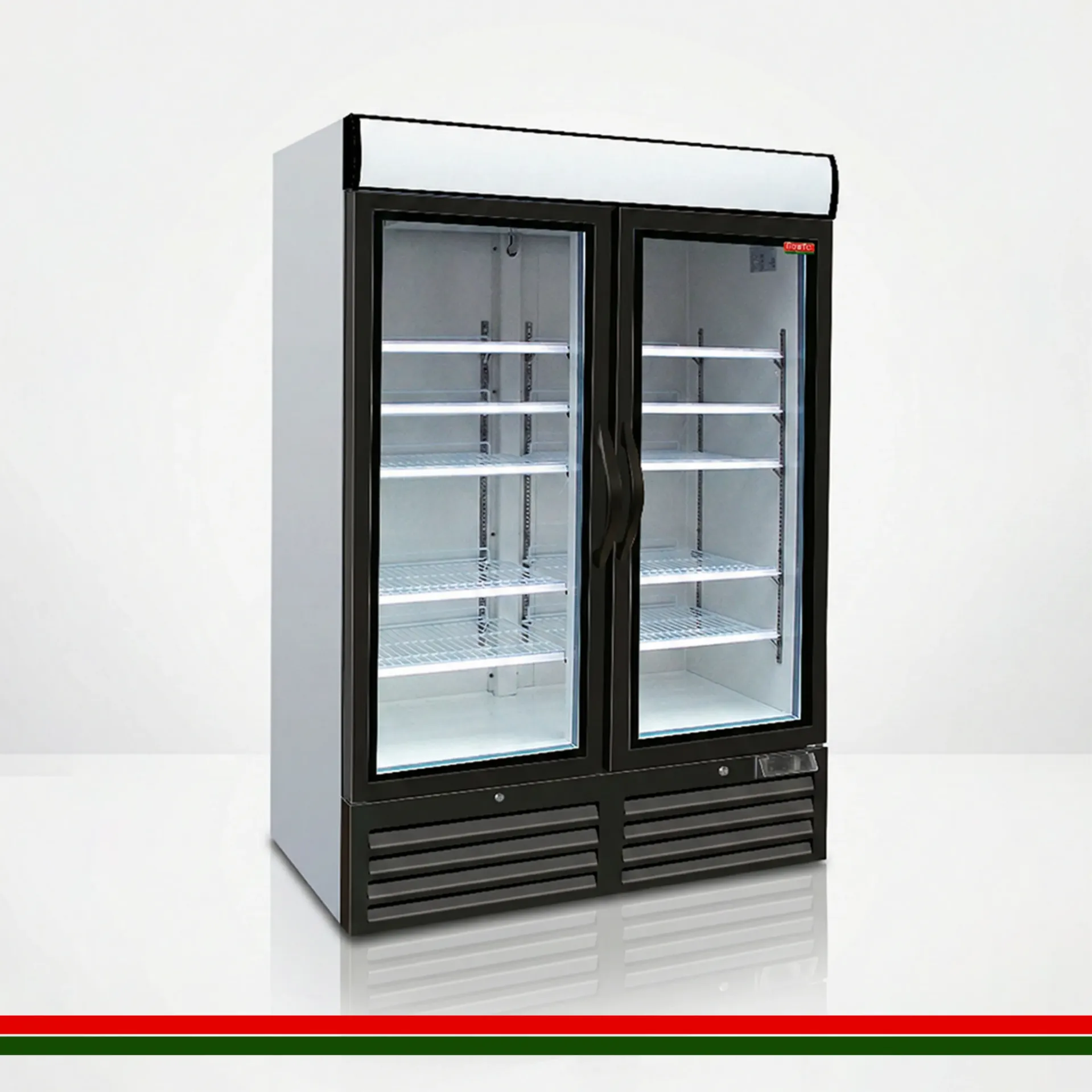 [CCEDEN2DB] CC Eden Plug in Glass 2 Door Freezer