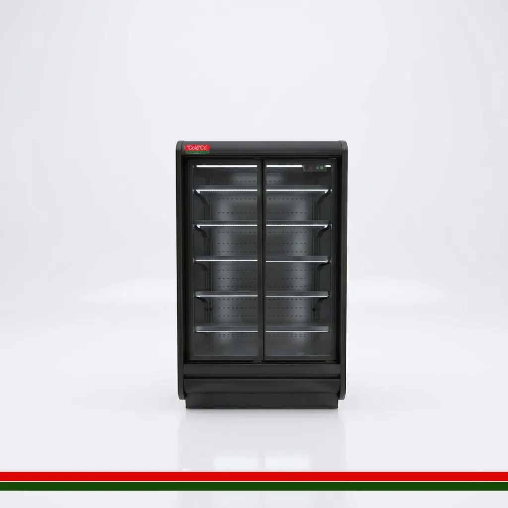 ColdCo Parisa 70 Hinged Door Multi Deck Cabinet 1250W Black 2050H