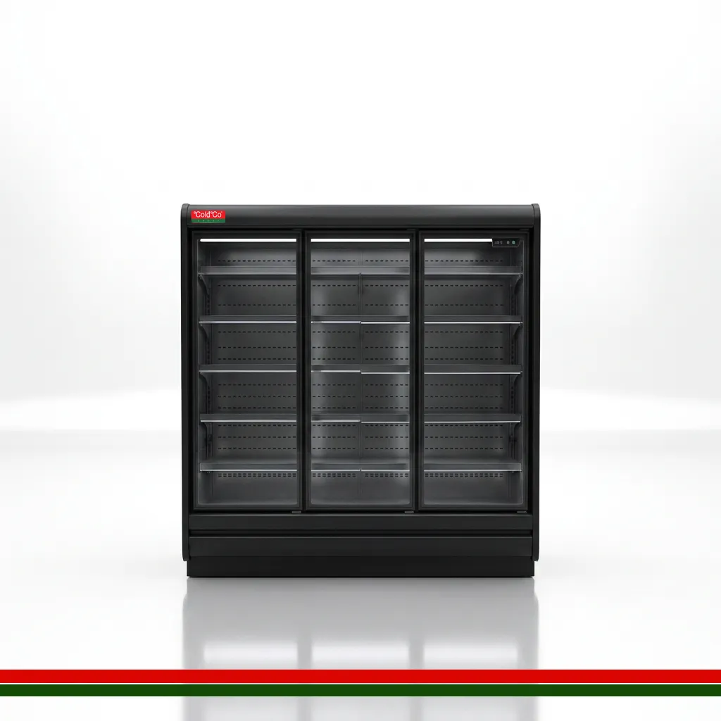 [CCP70HD187B2050H] ColdCo Parisa 70 Hinged Door Multi Deck Cabinet 1875W Black 2050H