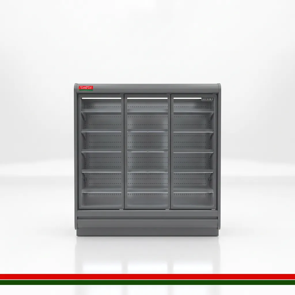 [CCP70HD187GG2050H] ColdCo Parisa 70 Hinged Door Multi Deck Cabinet 1875W Graphite Grey 2050H