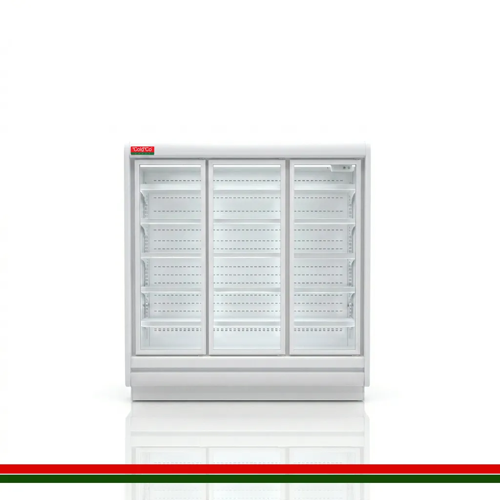 ColdCo Parisa 70 Hinged Door Multi Deck Cabinet 1875W white 2050H