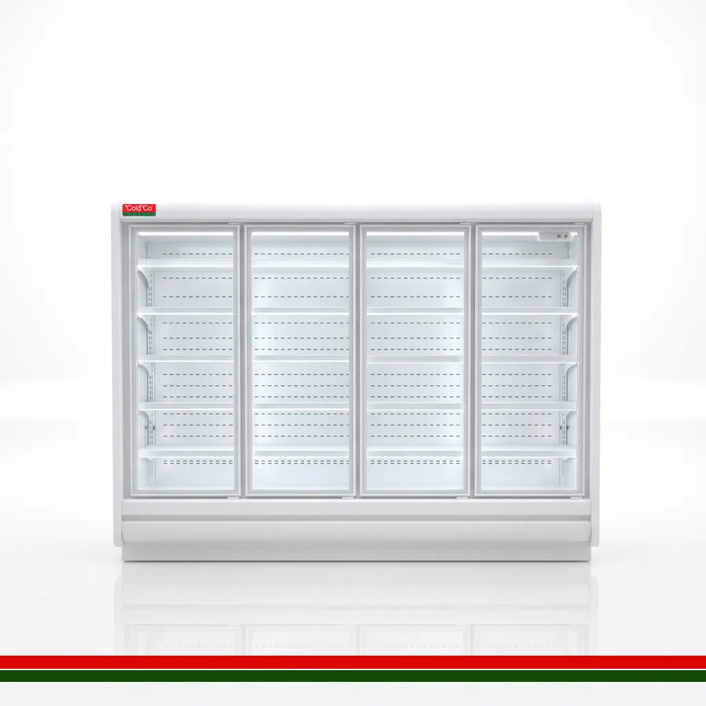 [CCP70HD250W2050H] ColdCo Parisa 70 Hinged Door Multi Deck Cabinet 2500W white 2050H