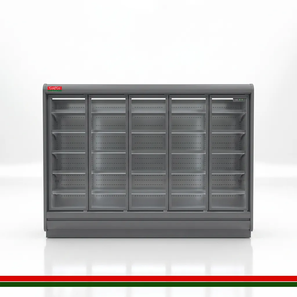 ColdCo Parisa 70 Hinged Door Multi Deck Cabinet 3125W  Graphite Grey 2050H