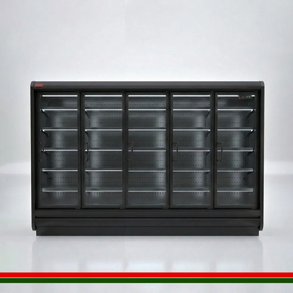 [CCP70HD312BLA] ColdCo Parisa 70 Hinged Door Multi Deck Cabinet 3125W Black 2050H