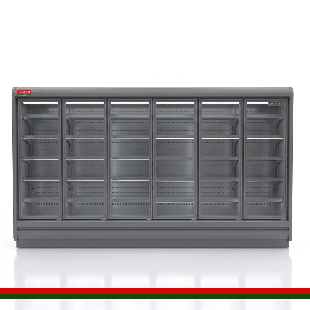 [CCP70HD375GGR] ColdCo Parisa 70 Hinged Door Multi Deck Cabinet 3750W Graphite Grey 2050H