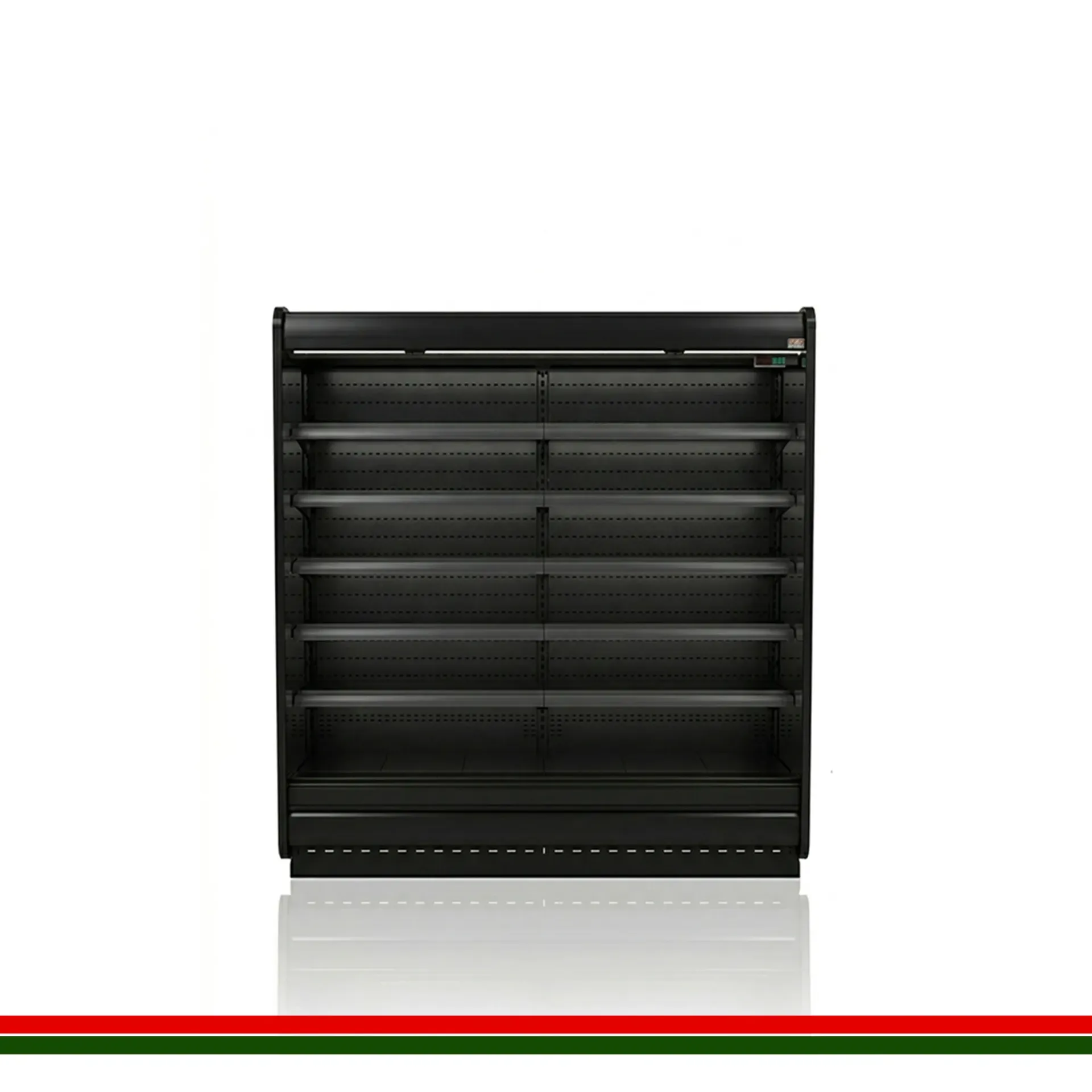 ColdCo Parisa 70 Open Multi Deck Cabinet 1250W Black 2050H
