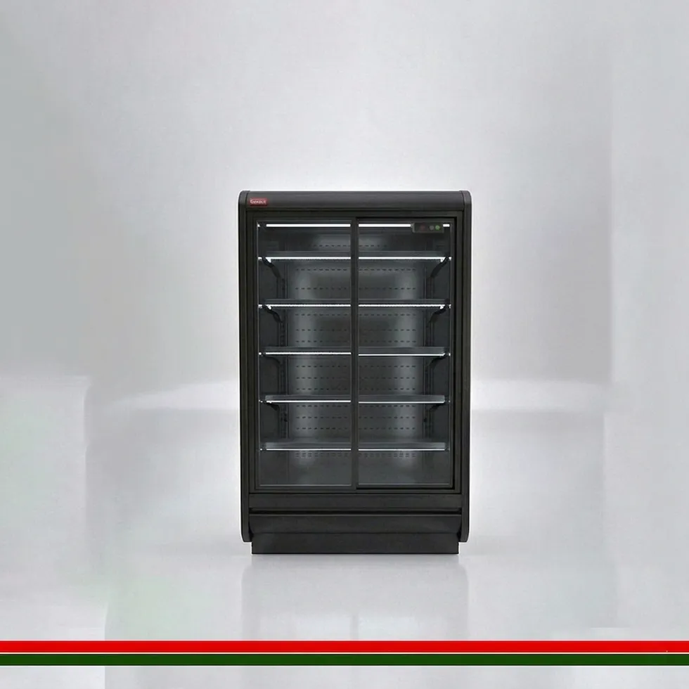 [CCP70SD125220BLA] ColdCo Parisa 70 Sliding Door Cabinet 1250 Black 220
