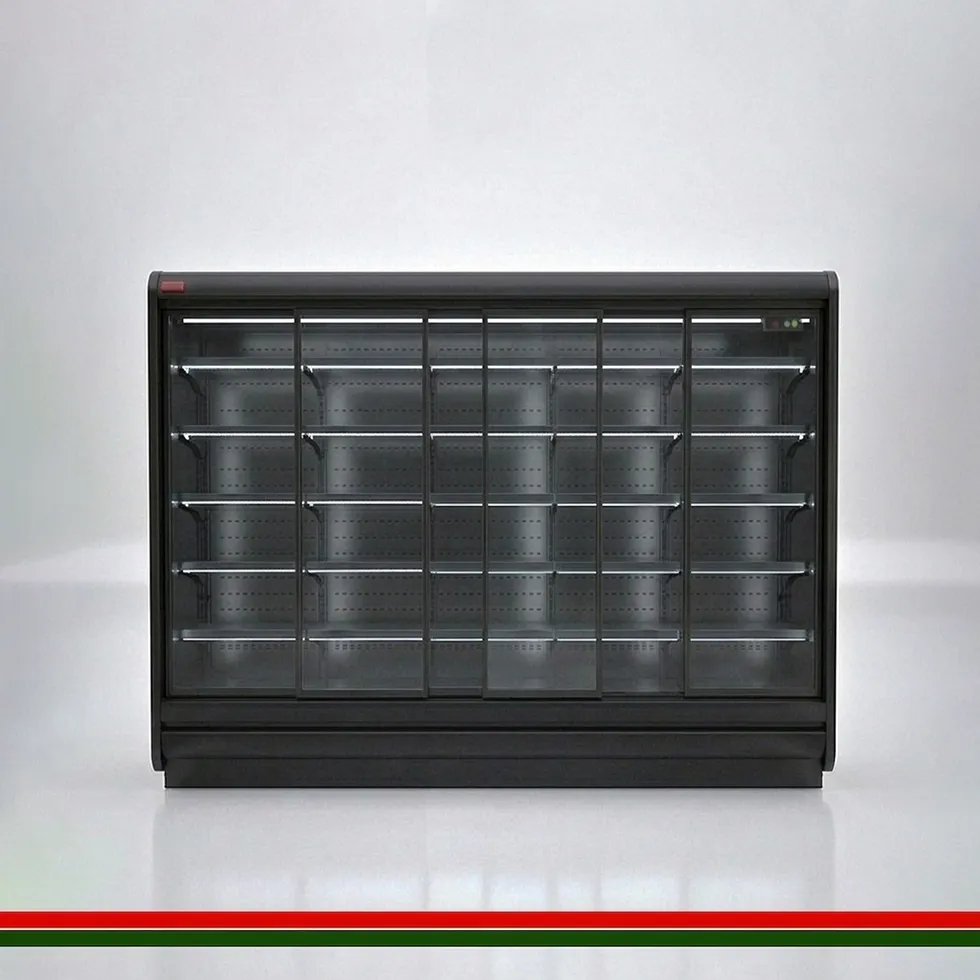 [CCP70SD312220BLA] ColdCo Parisa 70 Sliding Door Cabinet 3125 Black 220