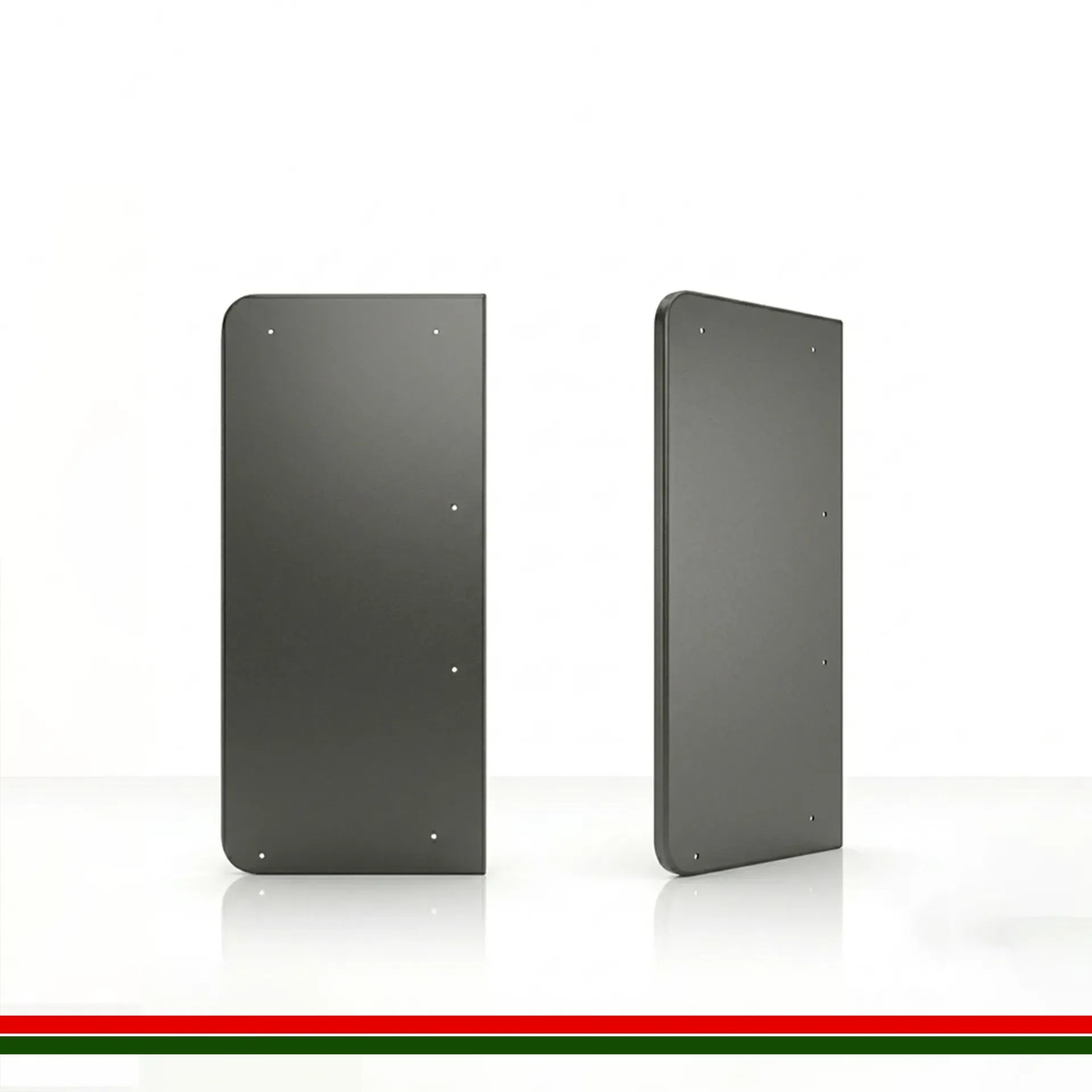 Coldco Parisa 70 Glass End Panel Pair  Graphite Grey 2050H