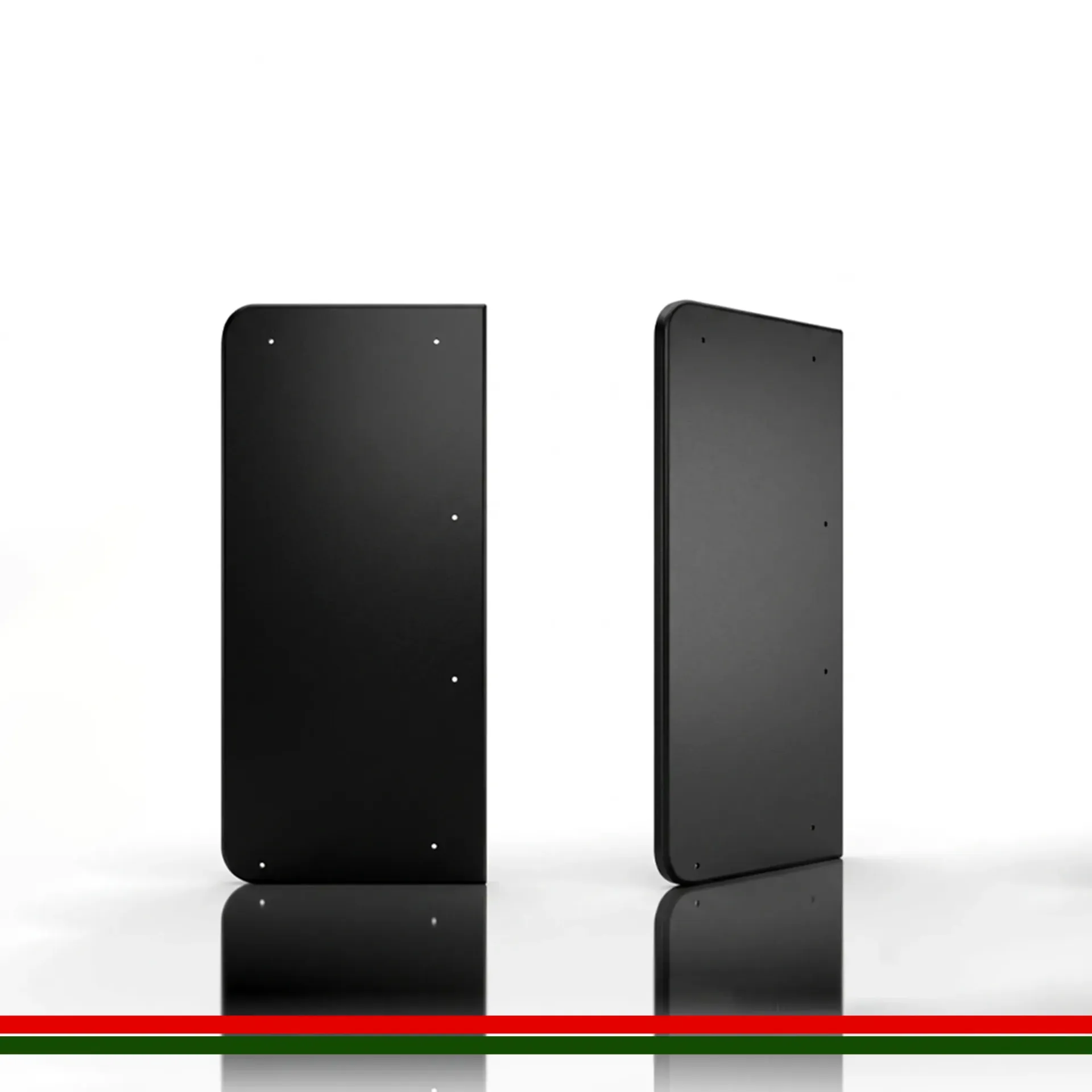 Coldco Parisa 70 Glass End Panel Pair black  2050H