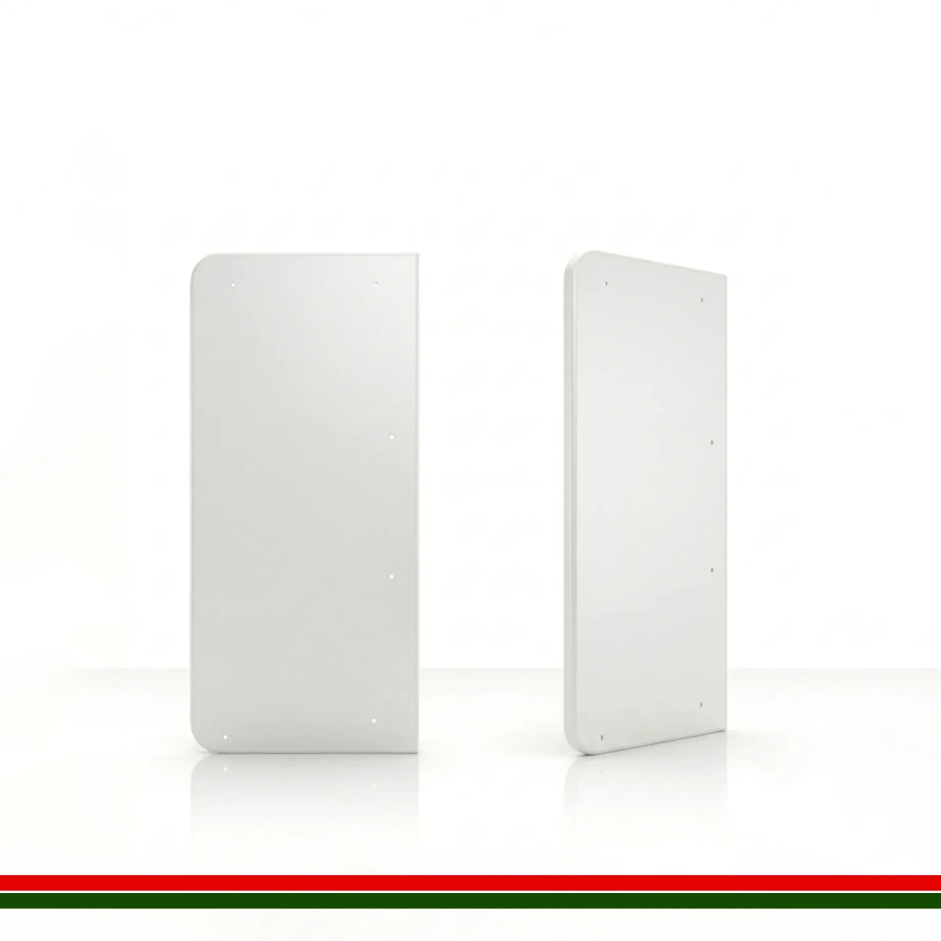 Coldco Parisa 70 Glass End Panel Pair white  2050H