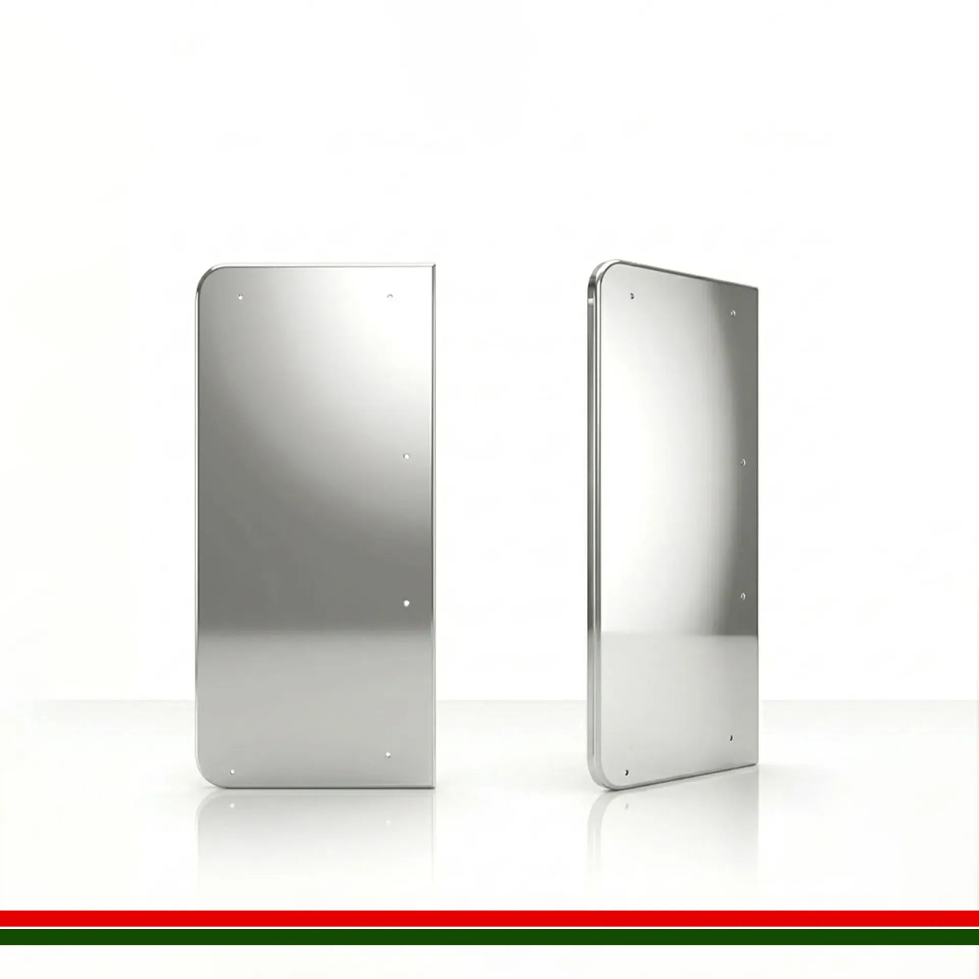 Coldco Parisa 70 Mirror End Panel Pair white 2050H