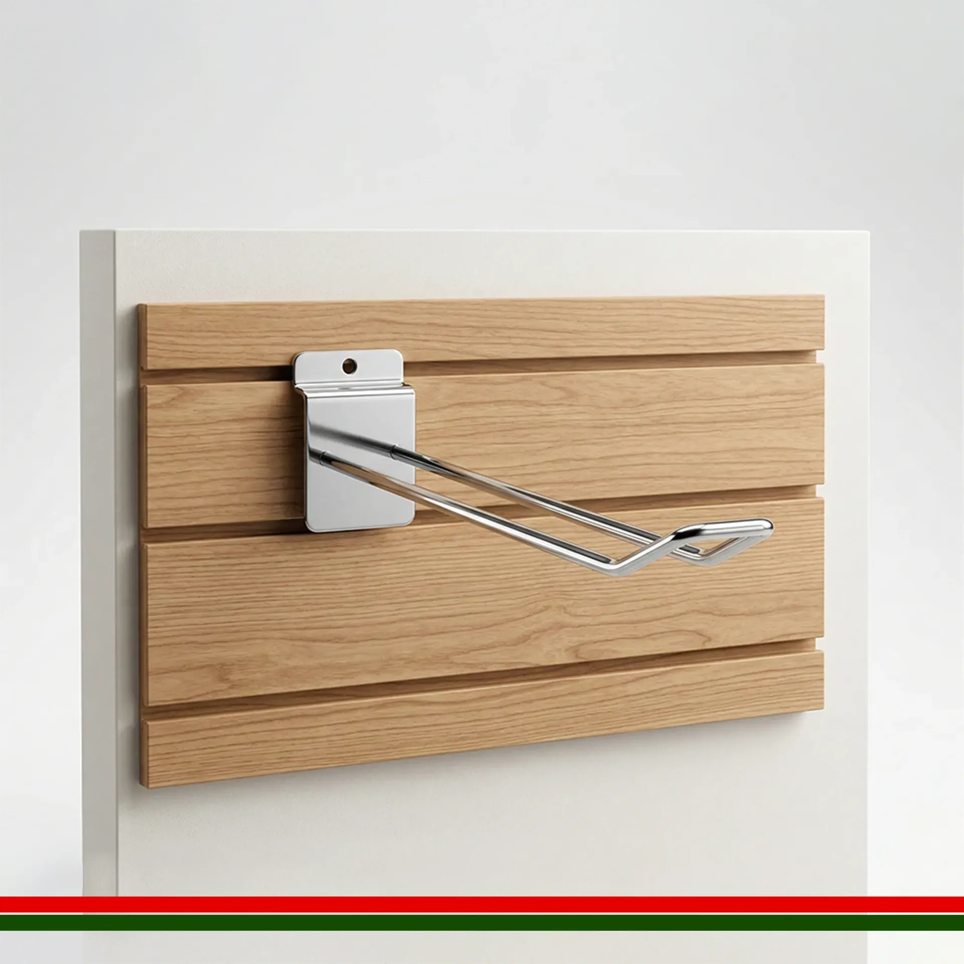 Double Prong Hook for slatwall 200mm