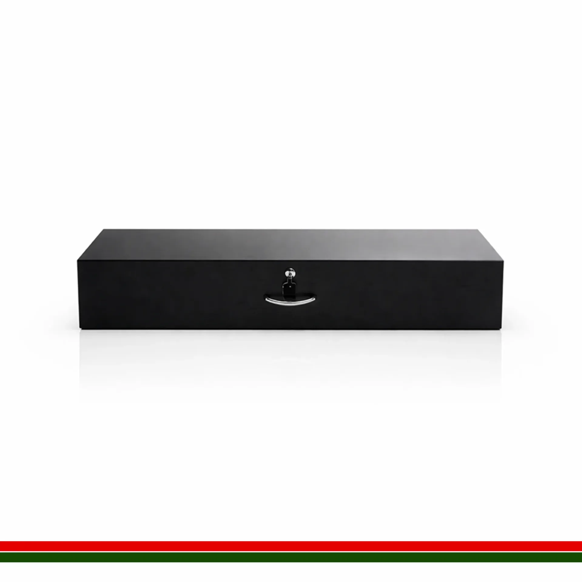 Tobacco Drawer Metal 800 Black with Pushers, Lock & Key CC