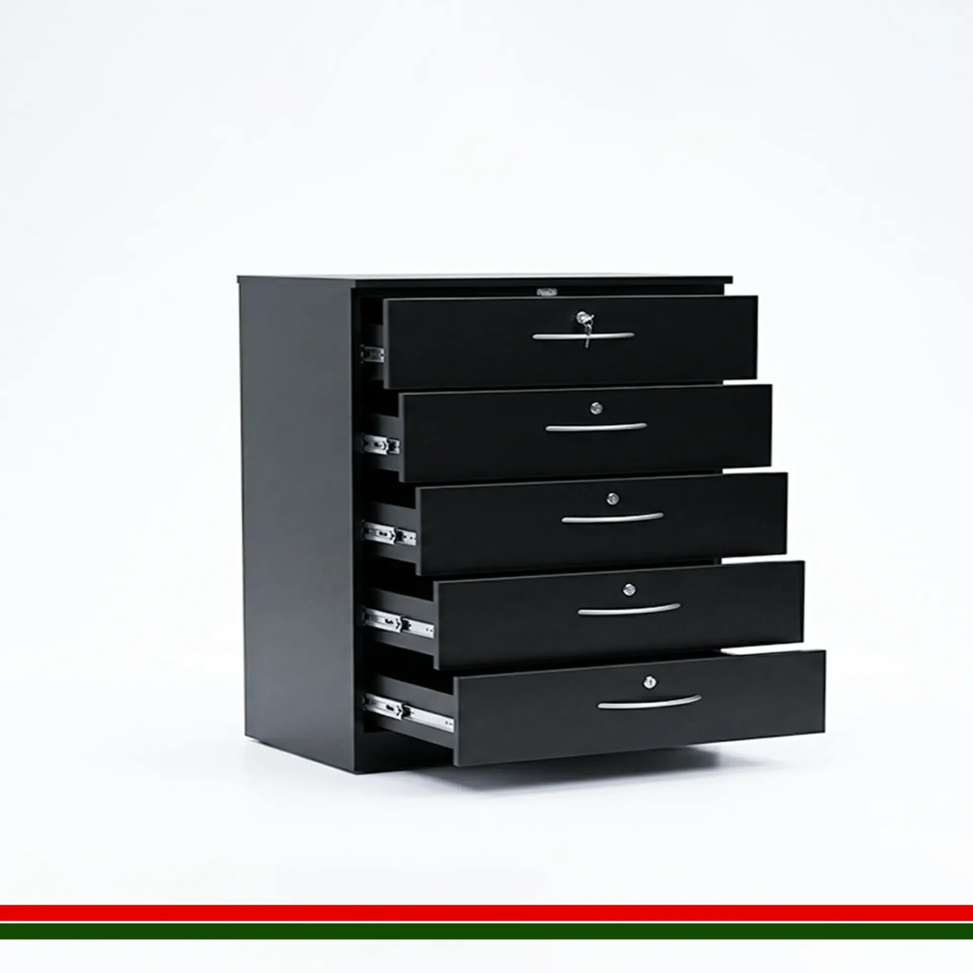 Tobacco Under Counter Cabinet Drawers Metal 1000mm