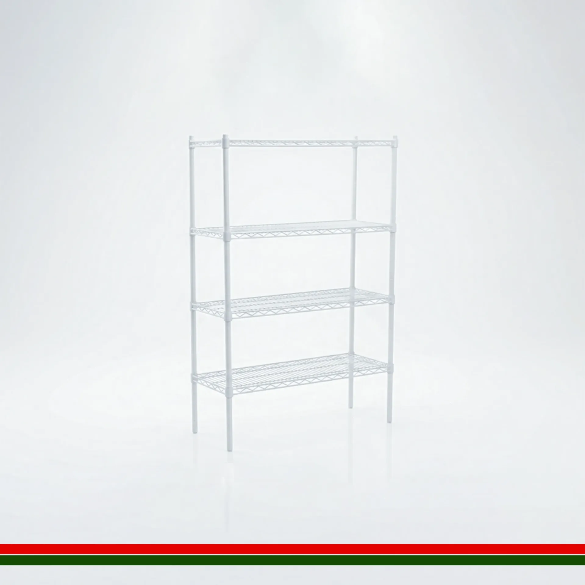 Wire Shelving Heavy Duty 4 Tier White 1500x450x1800mm