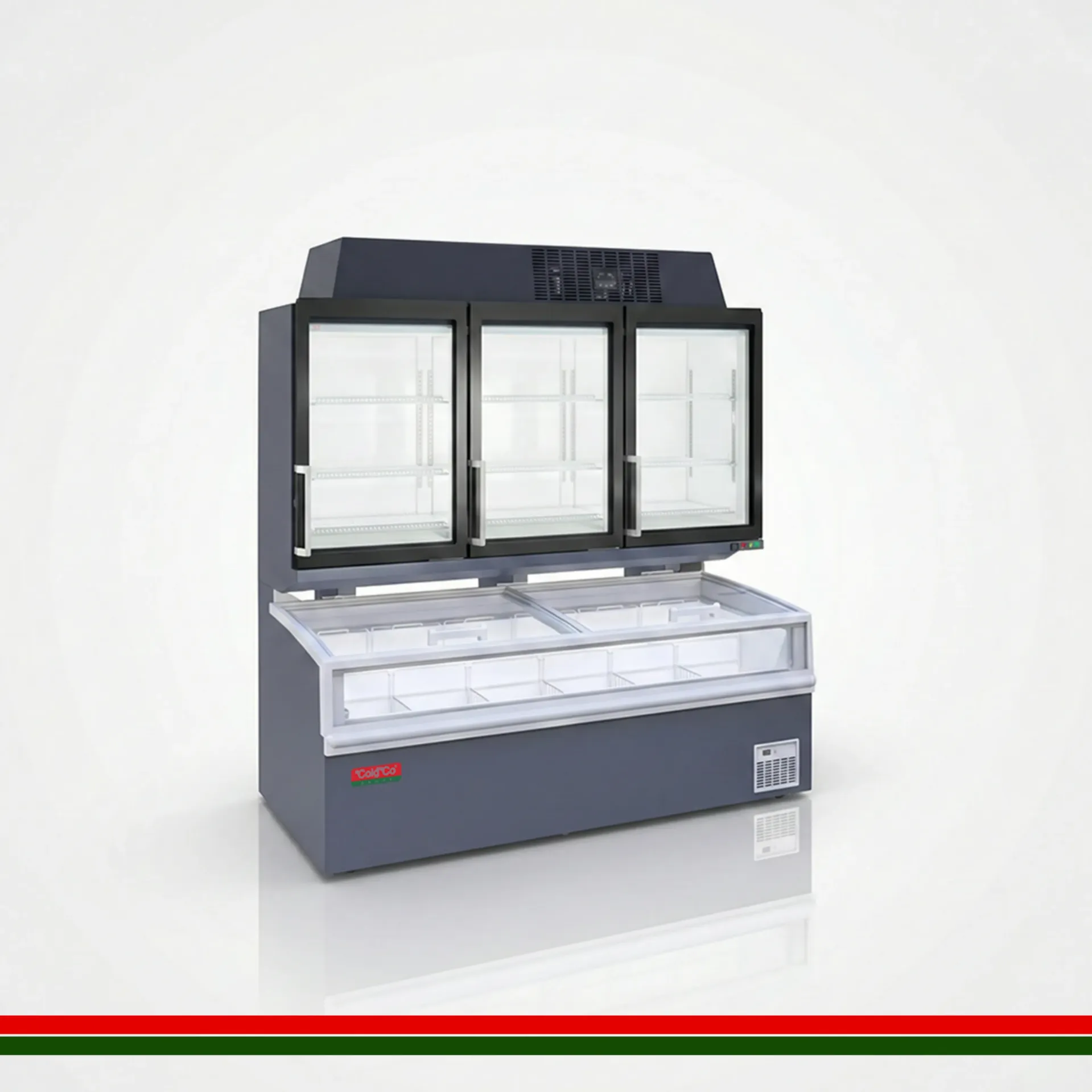 [ZURICH23DB] Zurich-2 2000MM  Chest Freezer Grey Bottom (3D)