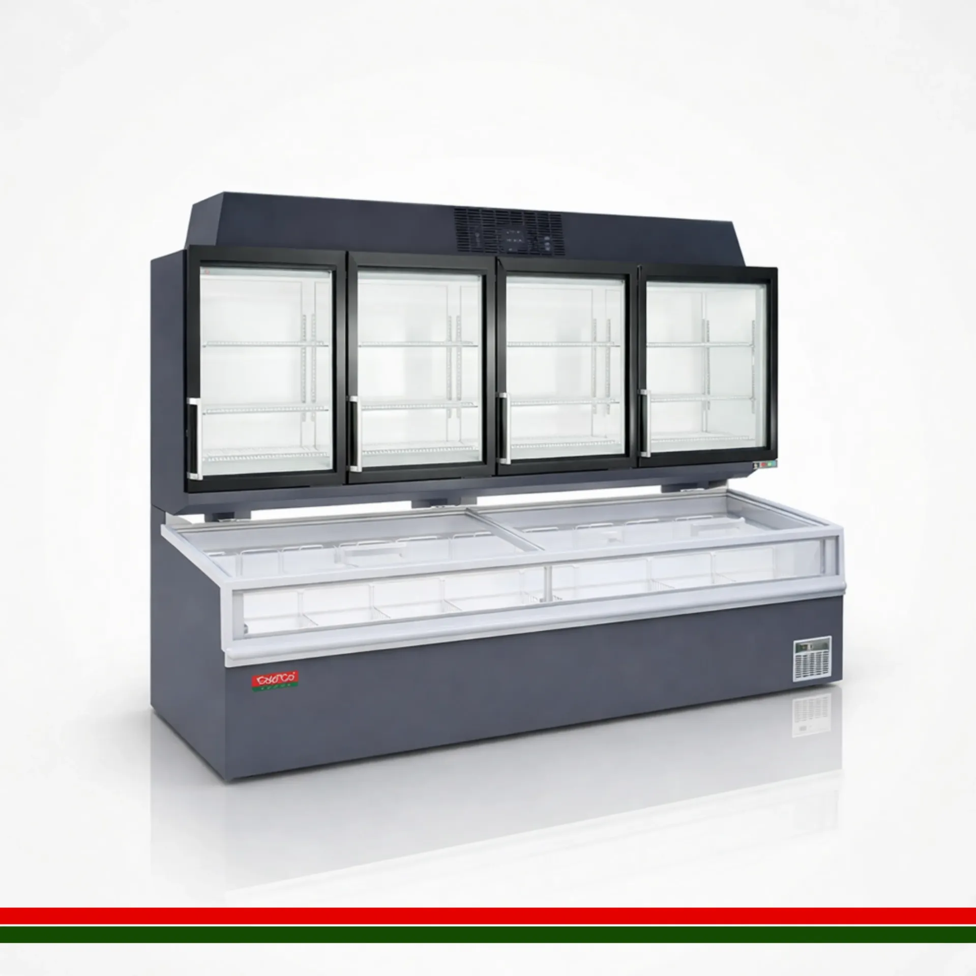 [ZURICH24DB] Zurich-2 2500MM  Chest Freezer Grey Bottom (4D)